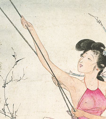 桥西-胡也佛的仕女画和最知名的金瓶梅秘戏图
